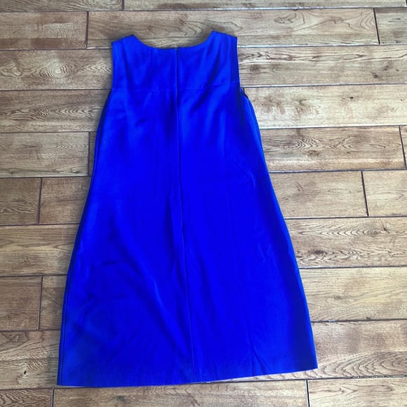 Ann Taylor Blue & black sleeveless sheath dress 10 - Picture 9 of 9